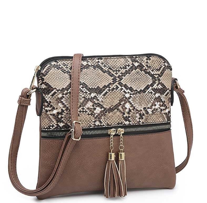 snakeprint crossbody